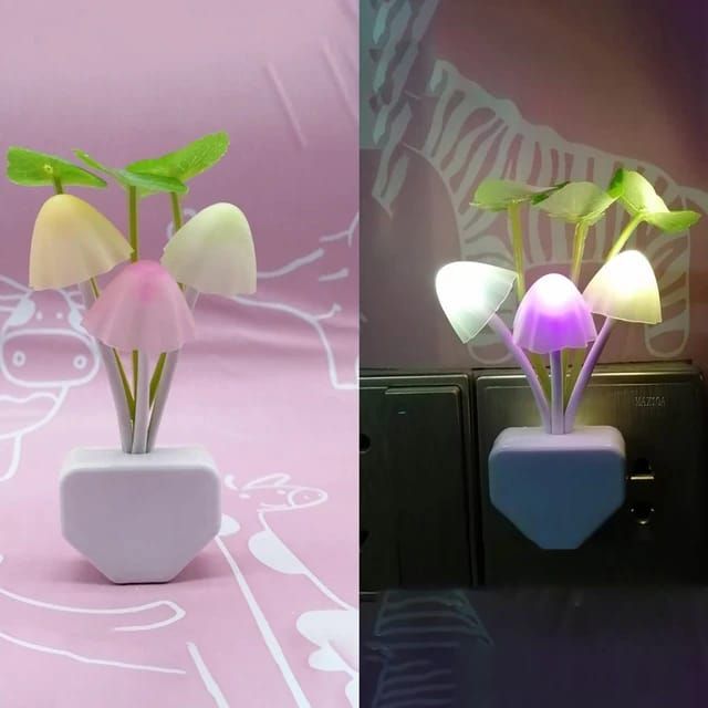 Mushroom Night Light | LED Night Lights | Flower Lamp Bedroom Baby room Lamps For Family, Friend or Kids Gifts (Random colors) View Gallery - Pakistan