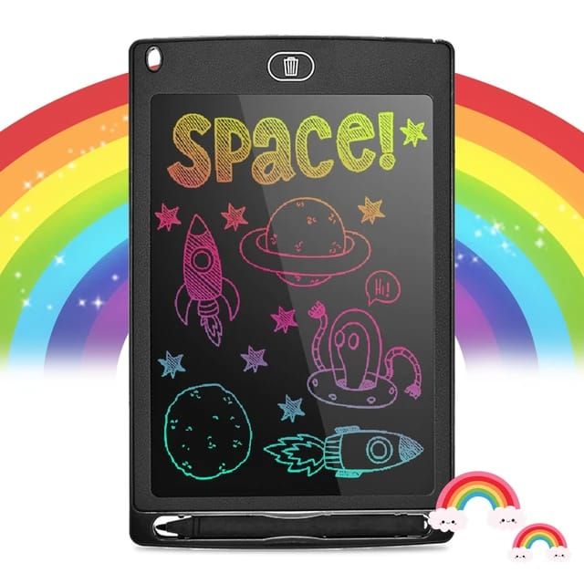 Pack Of 02 - LCD Writing Tablet for Kids – Digital Drawing Pad with Erasable Screen, Reusable Writing Board for Drawing, Doodling, and Learning (Random Color) View Gallery - Pakistan