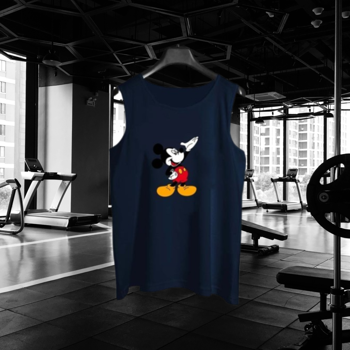 Mickey Mouse Sando tank top for Men Workout Tank top gym shirts for men | Sleeve-Less Shirt View Gallery - Pakistan