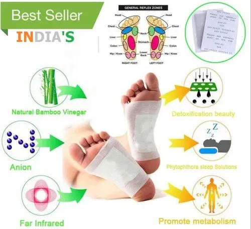 Kiyome Kinoki Detox Foot Pads | Pain-Free Cleansing Pads for Toxin Removal, Stress Relief &amp; Improved Vital Organ Function | Red &amp; Blueberry Variants (Random Variant) View Gallery - Pakistan