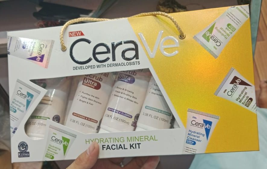 Pack of 06 CeraVe Hydrating Mineral Facial Kit | Best Quality Hydrating Mineral Facial Kit View Gallery - Pakistan