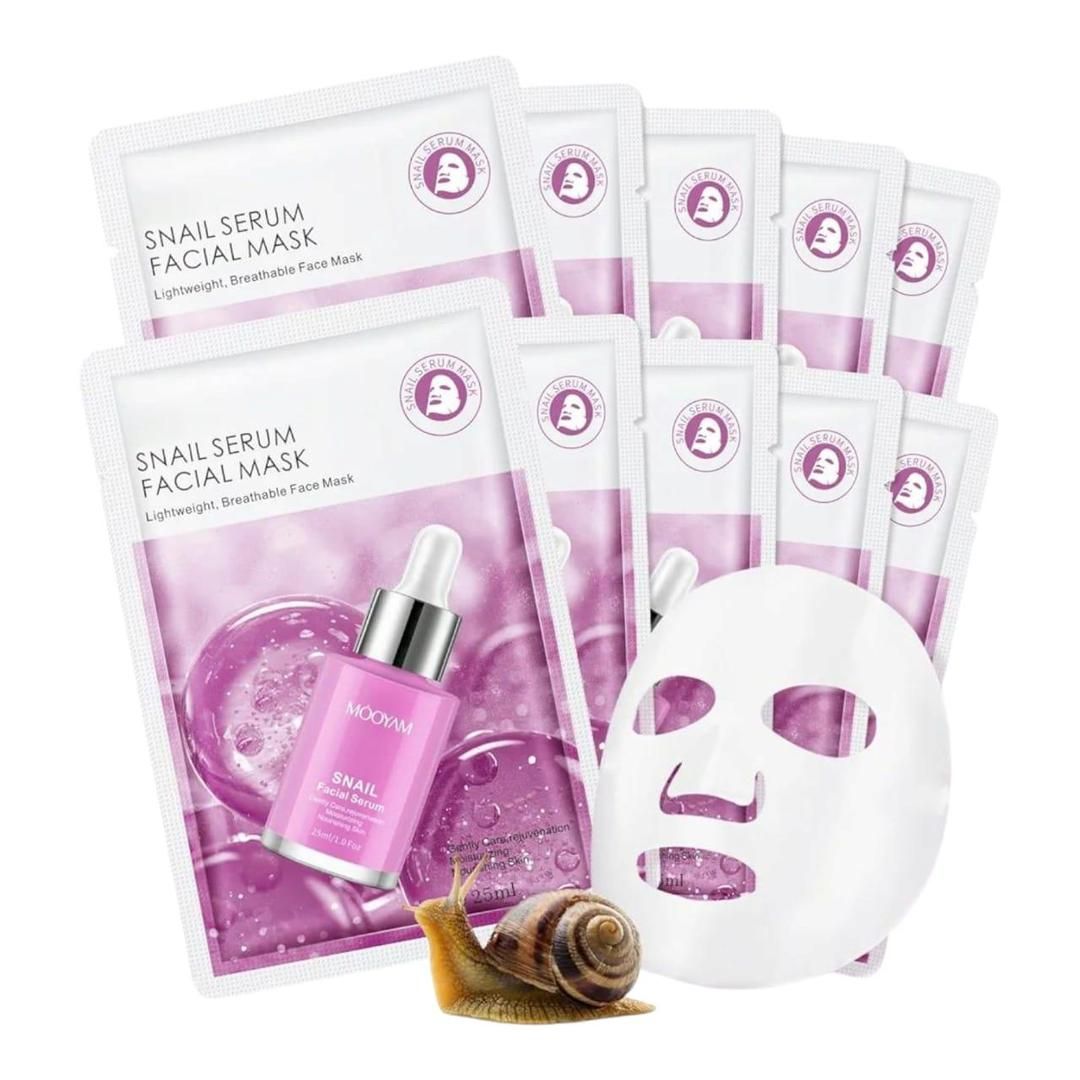 Pack Of 05 - Anti-Wrinkle Face Sheet Mask | Anti Aging Hydrating Anti-acne Repairing Brightening Moisturizing Retinol Serum Facial Mask