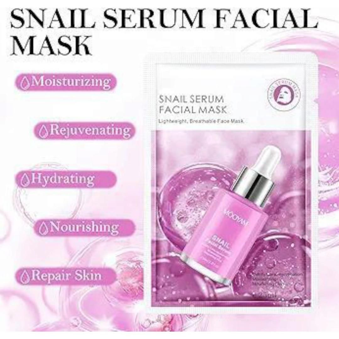 Pack Of 05 - Anti-Wrinkle Face Sheet Mask | Anti Aging Hydrating Anti-acne Repairing Brightening Moisturizing Retinol Serum Facial Mask View Gallery - Pakistan