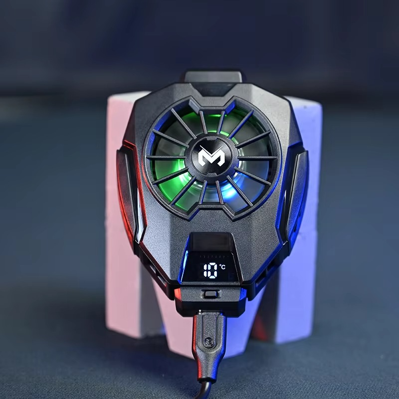 MEMO DL05 Portable Semiconductor Phone Cooler Fan – Multi-Function Gaming Cooling Device | Best Quality Fan For Gaming - Random Color View Gallery - Pakistan