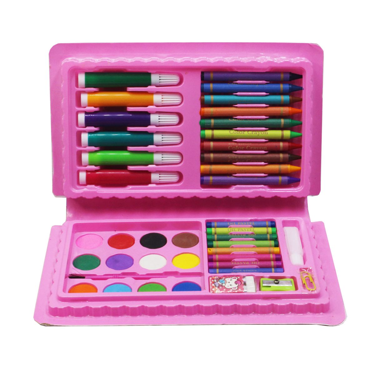 42-Piece Complete Coloring Kit for Kids – Themed Crayons, Markers, Pencil Colours &amp; Art Accessories View Gallery - Pakistan