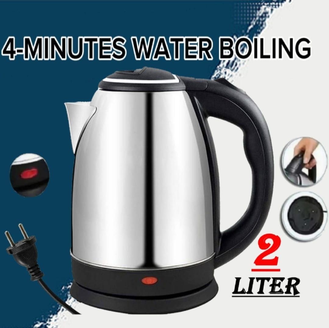 Automatic Electric Kettle 2.0L – Stainless Steel Hot Water Boiler with Auto Shut-Off, LED Display &amp;amp; Temperature Control (1000W, 220V)