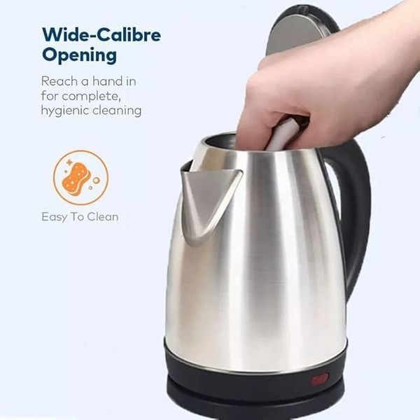 Automatic Electric Kettle 2.0L – Stainless Steel Hot Water Boiler with Auto Shut-Off, LED Display &amp; Temperature Control (1000W, 220V) View Gallery - Pakistan