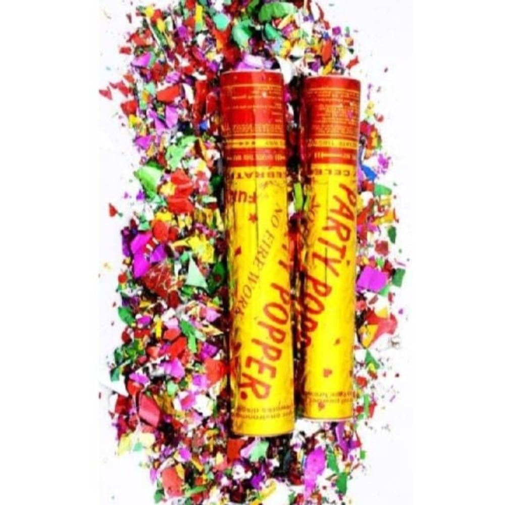 Celebration Combo Pack – 2 Snow Sprays + 2 Party Poppers + 5 Color Smoke Bombs for Birthdays &amp; Parties View Gallery - Pakistan