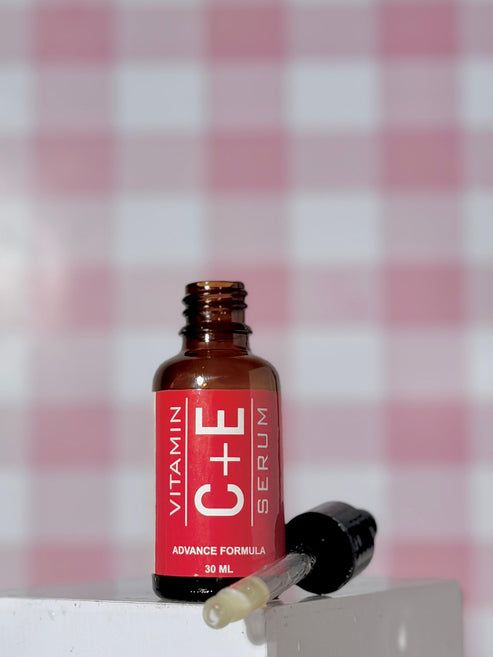 Nirvana Botanics Vitamin C + E Serum - 15ml | ANTI ACNE &amp; GLOWING SERUM VITAMIN C + E View Gallery - Pakistan