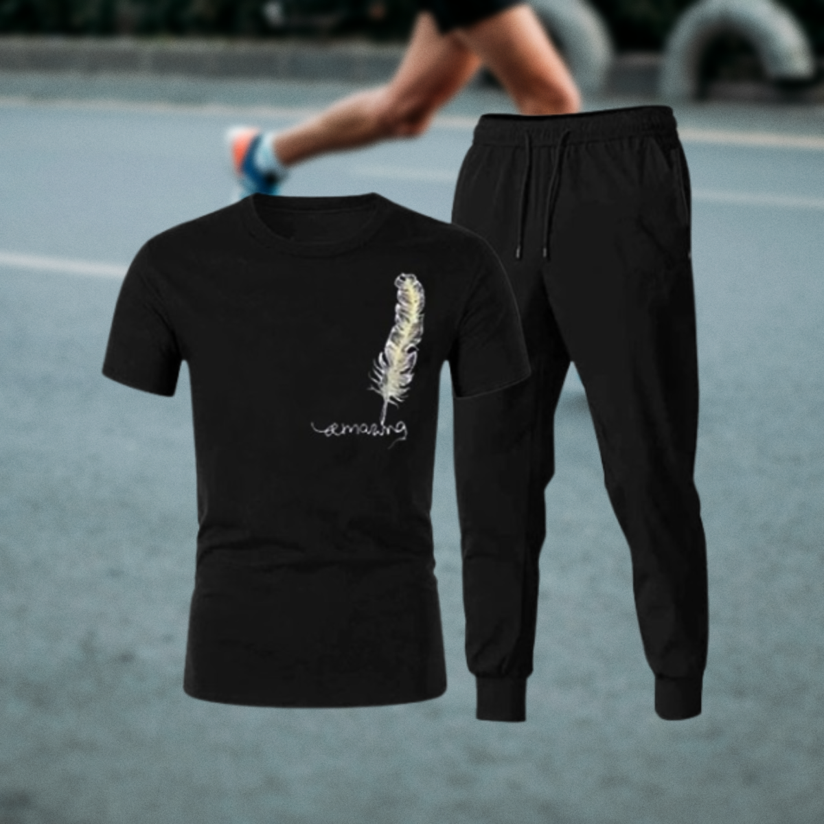 Tracksuit Amazing Trendy Smart black t shirt And Trouser For boys &amp; Men | Fitness Training Muscle Workout Gym track suit for Men View Gallery - Pakistan