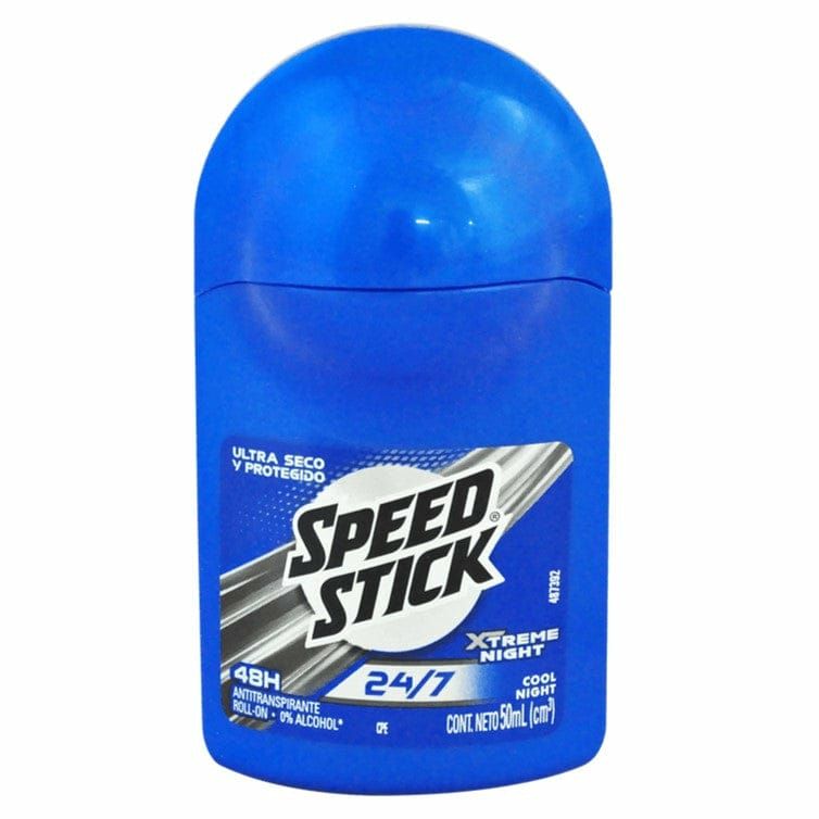 24H Speed Stick Men's Cool Night Deodorant, Roll-On, Stick