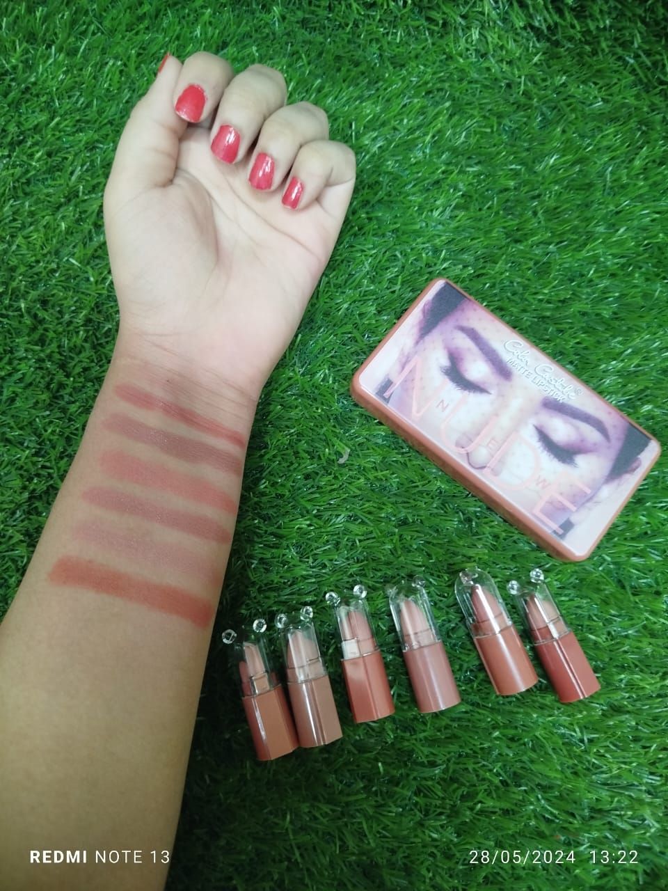 Nude Shade Velvet Matte Lipstick [Pack Of 6] | Matte Lispsticks Pack View Gallery - Pakistan
