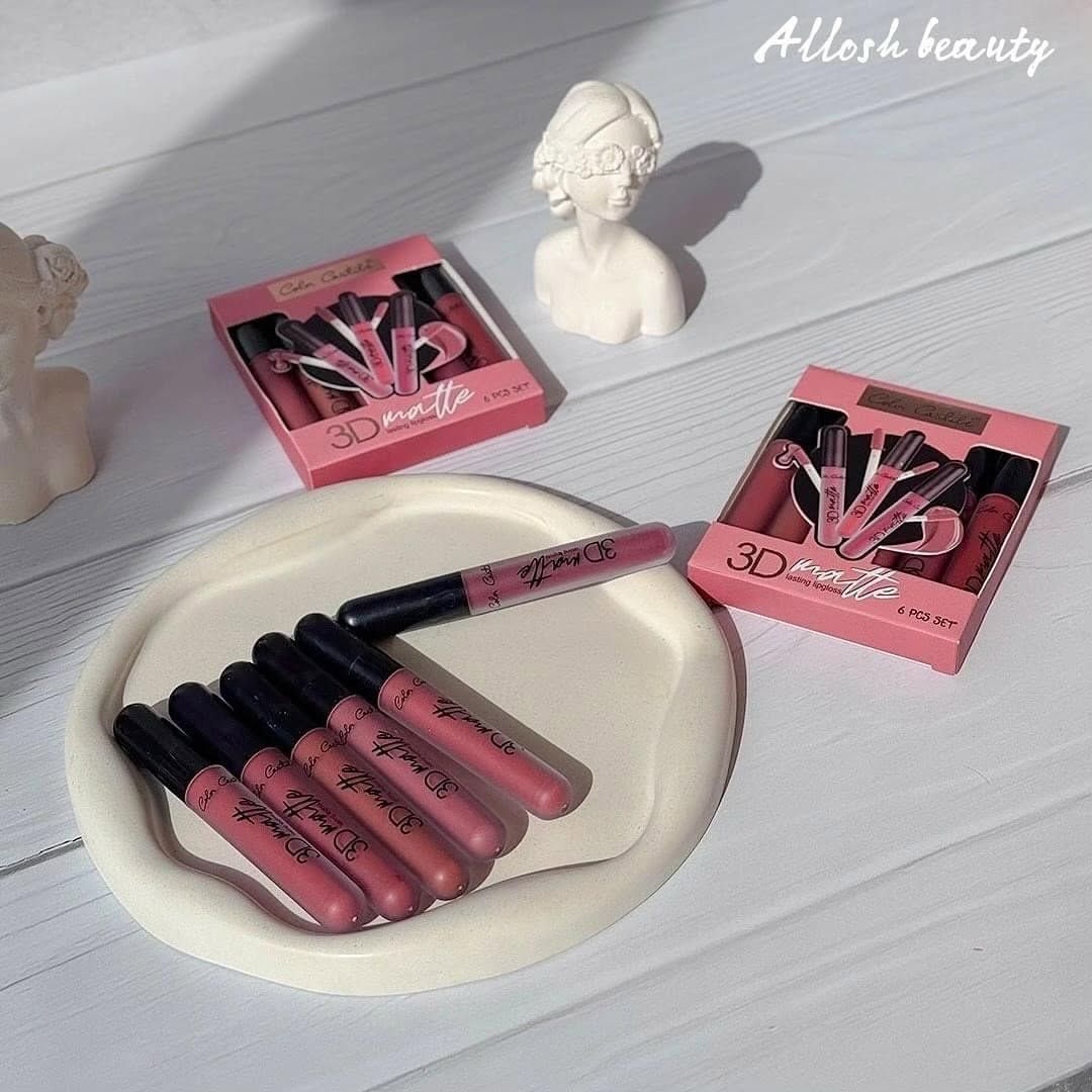 Color Castle 3D Matte Long Lasting Lipgloss [Pack of 6] | 3D Matte Lipgloss View Gallery - Pakistan