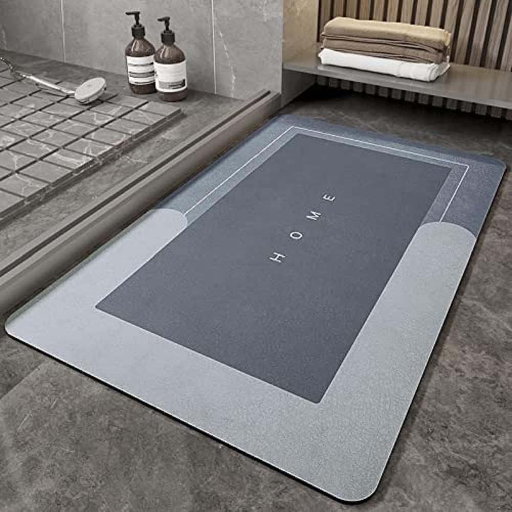 Best Quality Quick-Dry Non-Slip Home Mat – Absorbent, Washable Square Floor Mat for Bathroom, Kitchen &amp; Entryway - Random Color View Gallery - Pakistan