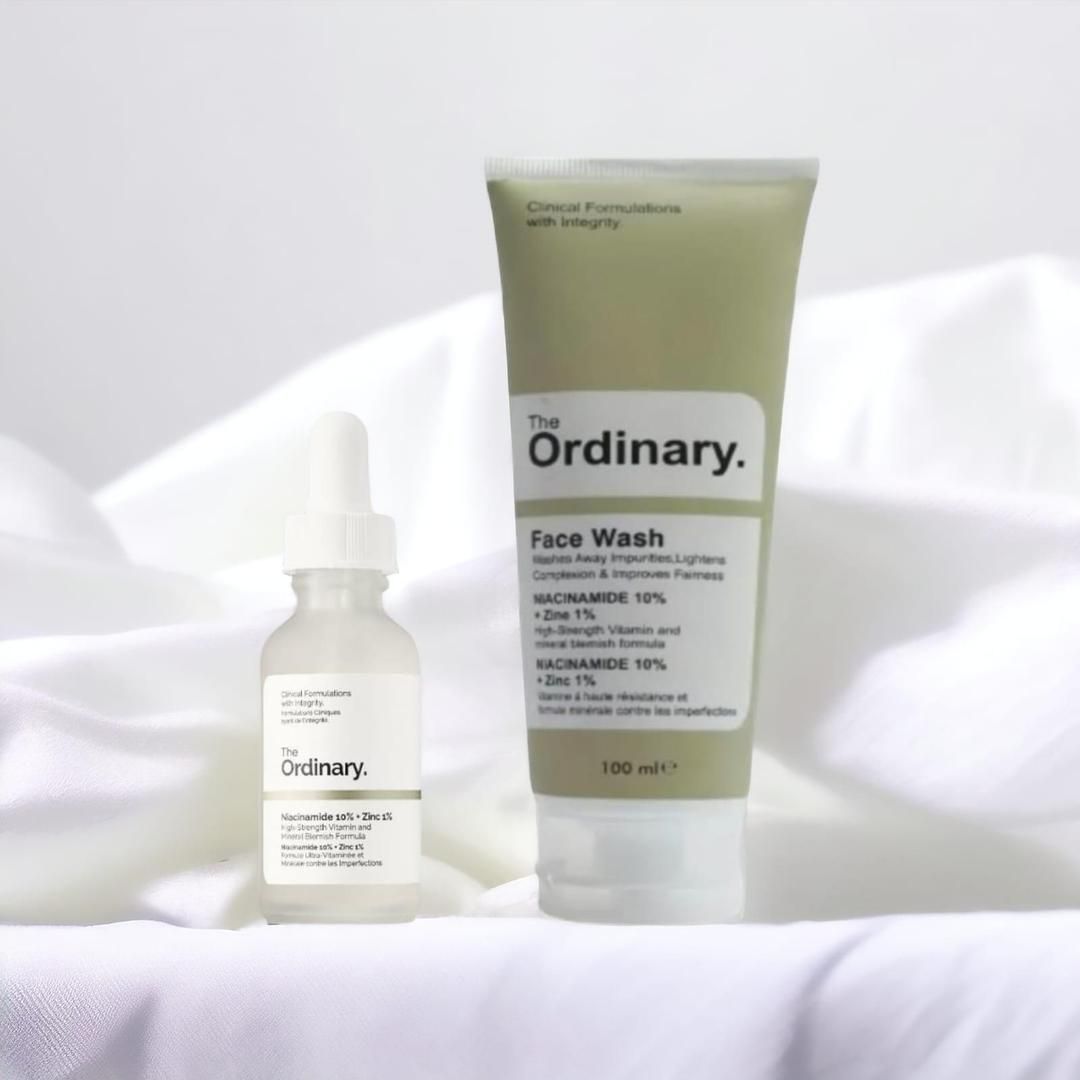 2 in 1 Skin Care Deal | The Ordinary Face Wash Azelaic Acid Suspension 10% &amp; Niacinamide Serum View Gallery - Pakistan