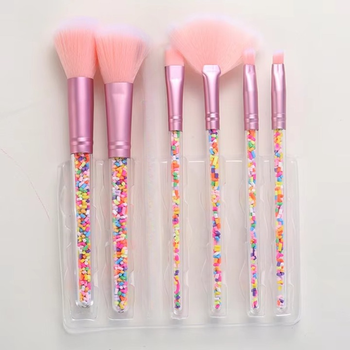 Sweet Beauty 07 PCs Makeup Brush Set | Complete Brush Kit for Professional and Beginner (Random Color) View Gallery - Pakistan