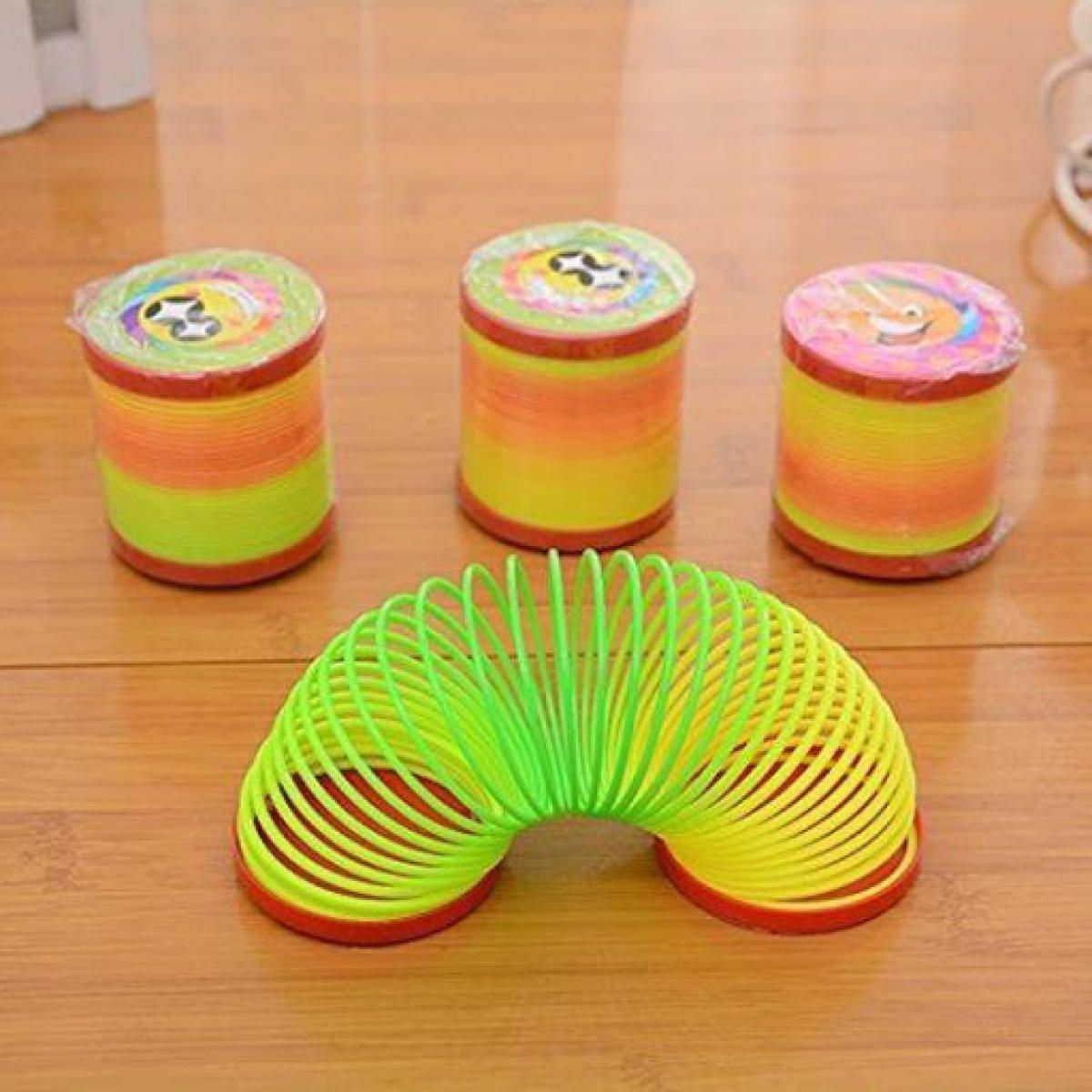 Magic Slinky Rainbow Springs Bounce Fun Toy For Kids | Magic Rainbox Spring View Gallery - Pakistan
