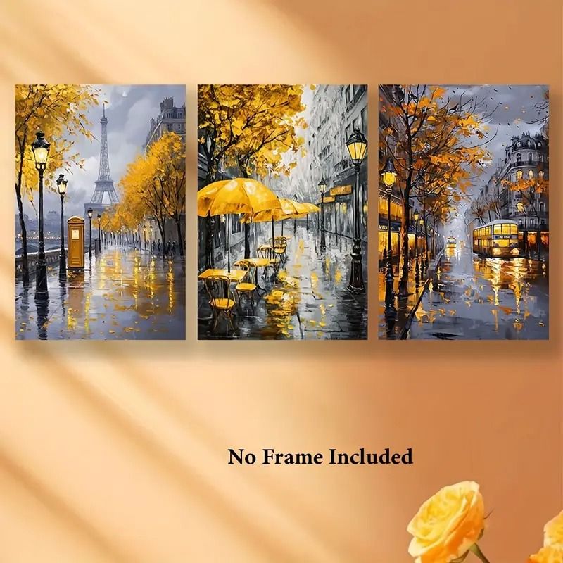 3pcs, Frameless, exquisite gifts, background decorations, holiday gifts, posters and prints, home decorations, staircase decorations, birthday View Gallery - Pakistan