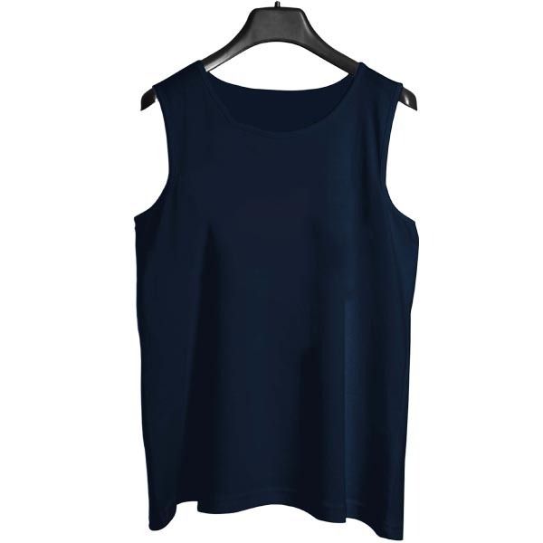 Captain Black Men's Vest [Navy Blue] | Sleeve-Less 100% Pure Sando View Gallery - Pakistan