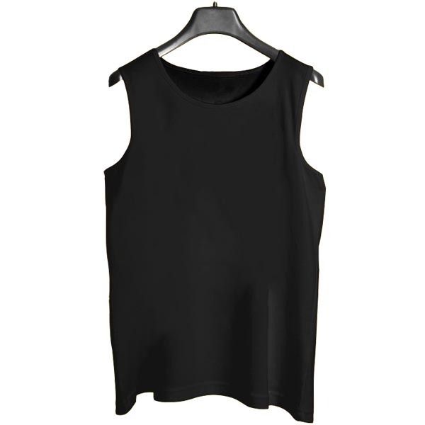 Captain Black Men's Vest [Black] | Sleeve-Less 100% Pure Sando