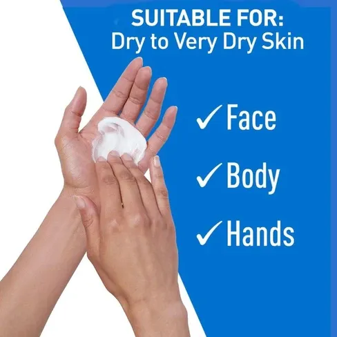 cerave moisturizing cream baume hydratant /non-greasy, fast-absorbing moisturizer for normal to dry skin on the face and body  50ml View Gallery - Pakistan