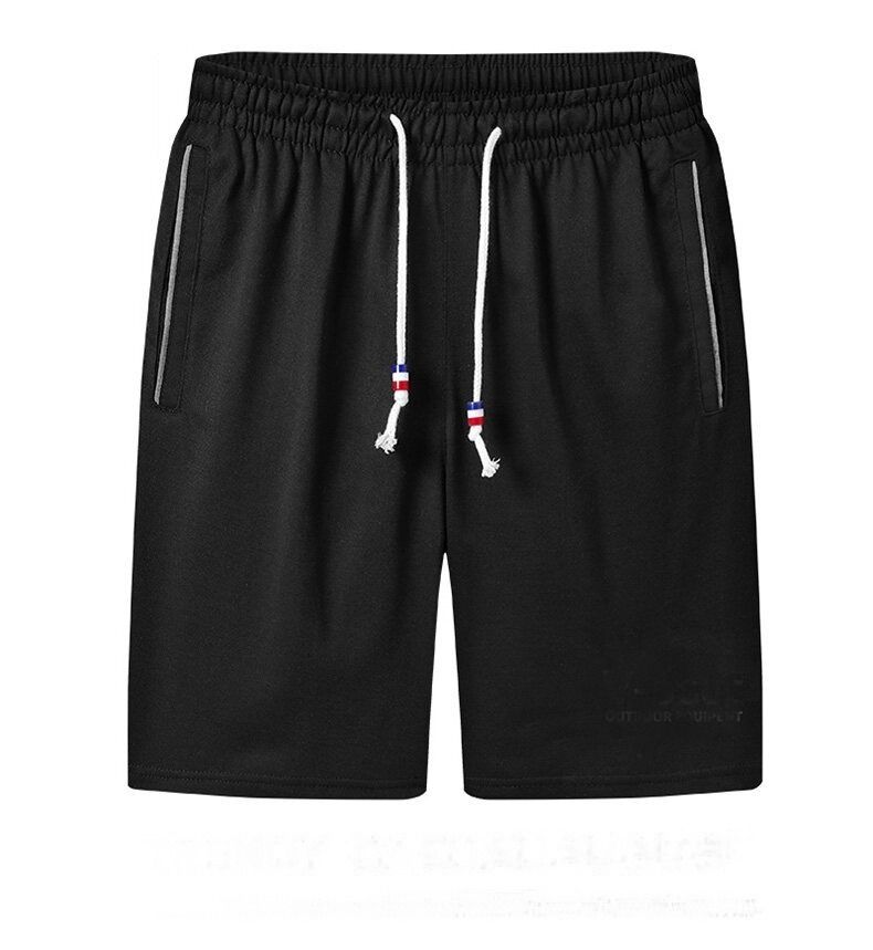 Summer Basketball Designer Shorts for Men | Solid Color | Breathable Drawstring Loose | Casual Short | High Quality [Black] View Gallery - Pakistan