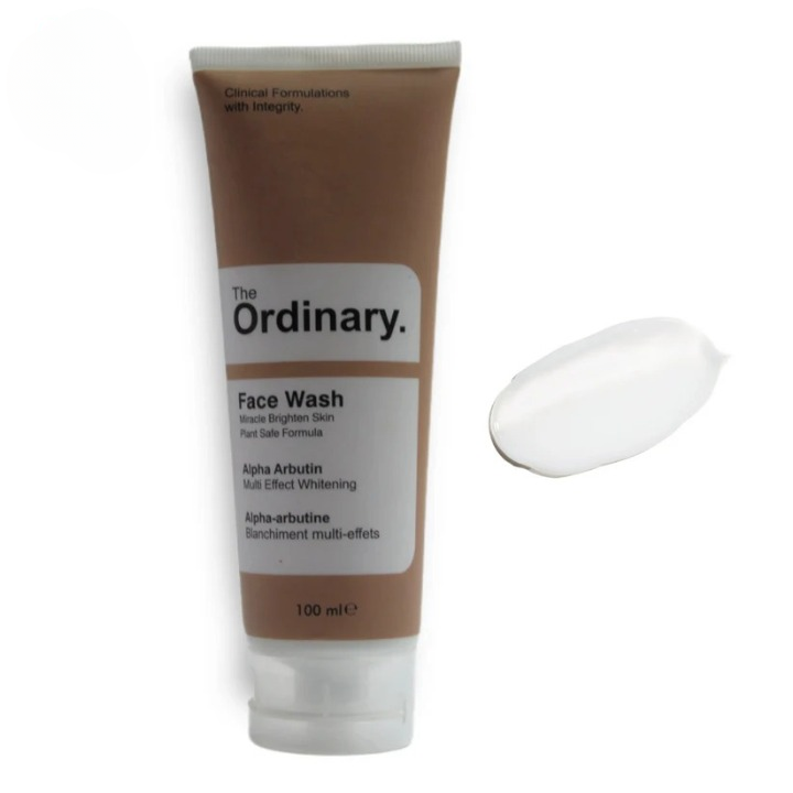 The ordinary face wash with Alpha arbutin in 100 ml / All skin types face wash Hydrating face wash