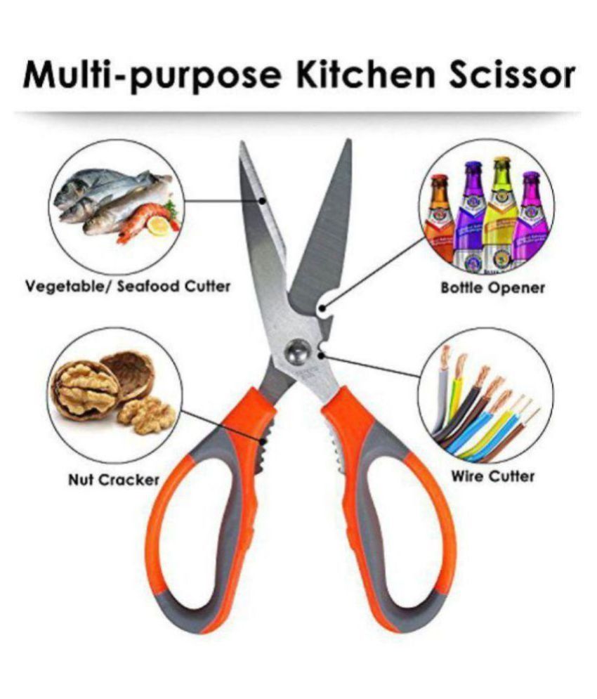Multifunction Kitchen Scissors Heavy Duty Food Shears for Chicken Meat Vegetable Fish Herb Poultry Stainless Steel Cooking Scissors with Comfortable Handle View Gallery - Pakistan