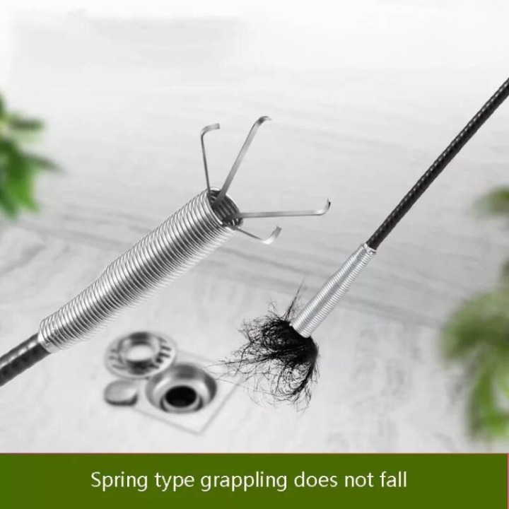 Stainless Steel Sink Wire | Drain Cleaner Wire Spring Sink Cleaning Stick (60cm) View Gallery - Pakistan