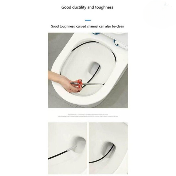 Stainless Steel Sink Wire | Drain Cleaner Wire Spring Sink Cleaning Stick (60cm) View Gallery - Pakistan