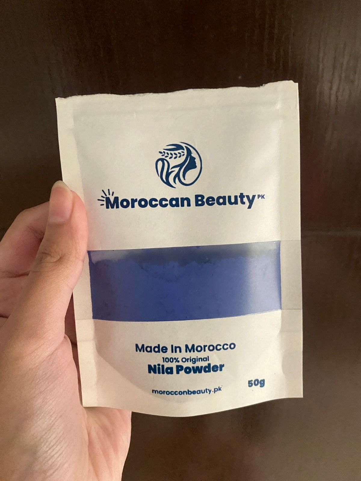 Moroccan Beauty 100% Original Nila Powder | Blue Nila Skin Whitening Powder 50g View Gallery - Pakistan