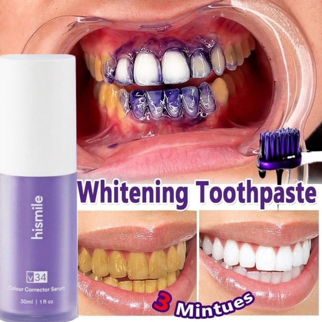 Teeth Brightening Hismiles V34 Colour Corrector Serum [30ml] | Hismile For Teeth Brightening View Gallery - Pakistan