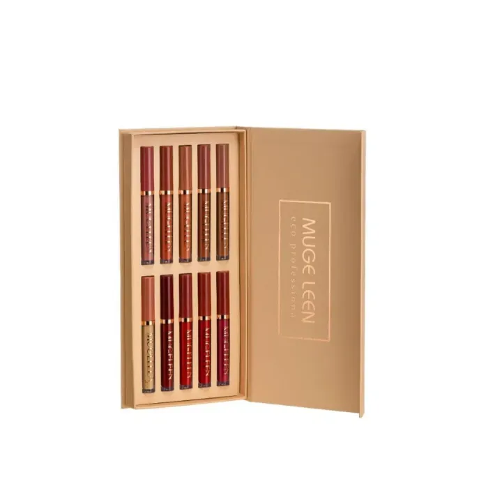Mugeleen 12 Colors Lip Gloss Set View Gallery - Pakistan