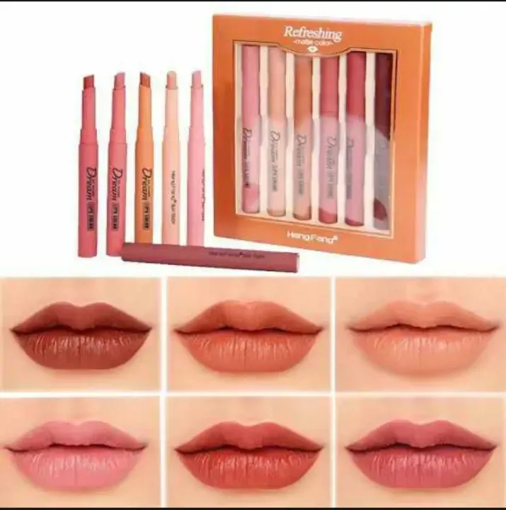 HengFang Matte Lipstick [6 Pcs Set] View Gallery - Pakistan