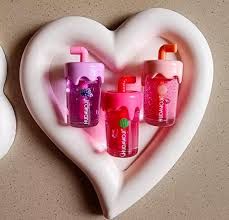 Hudamoji Juice-Shaped Fruit Lip Oil – 3 Pc Random, Hydrating Lip Shiner with Glossy Finish