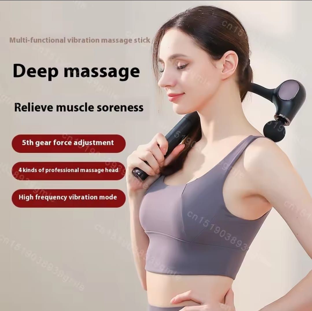 Handle Elbow Fascial Massage Gun – Deep Muscle Relaxation &amp;amp; Vibration Therapy for Soreness, Fatigue &amp;amp; Body Recovery