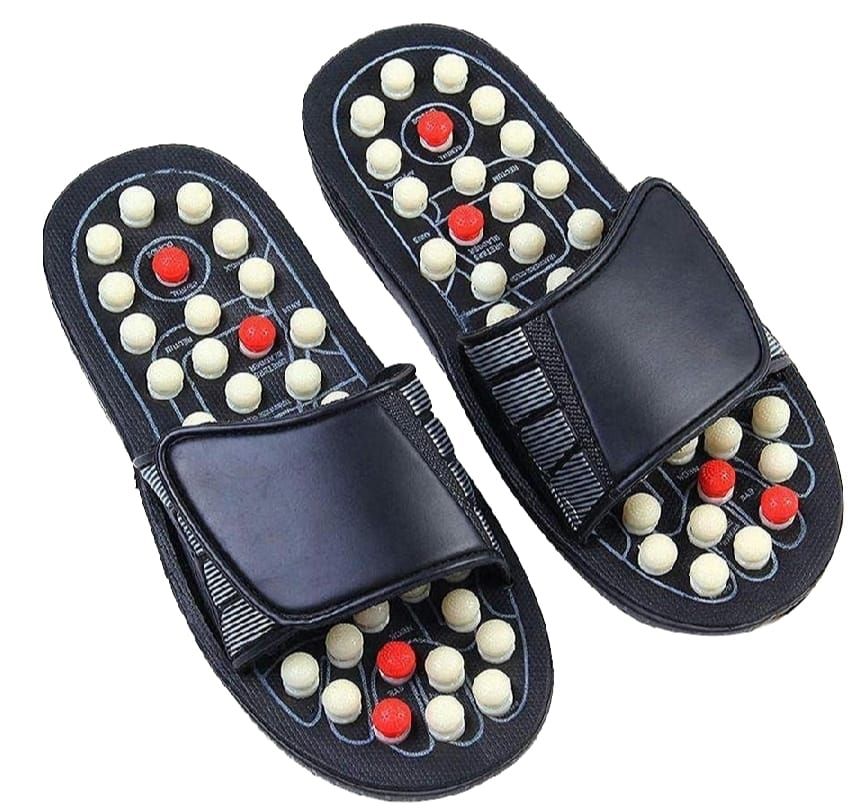 Blueidea Acupressure Massage Slippers for Sugar Patients – Foot Therapy Reflexology Sandals with Acupuncture Points &amp; Non-Slip Sole View Gallery - Pakistan