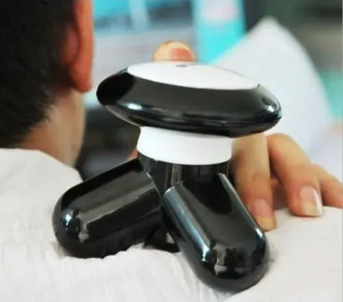 Mimo Mini Hand Electric Body Massager / Mini handy Full Body Massager Machine Portable Handled (random color) (3 AA cell but not include)