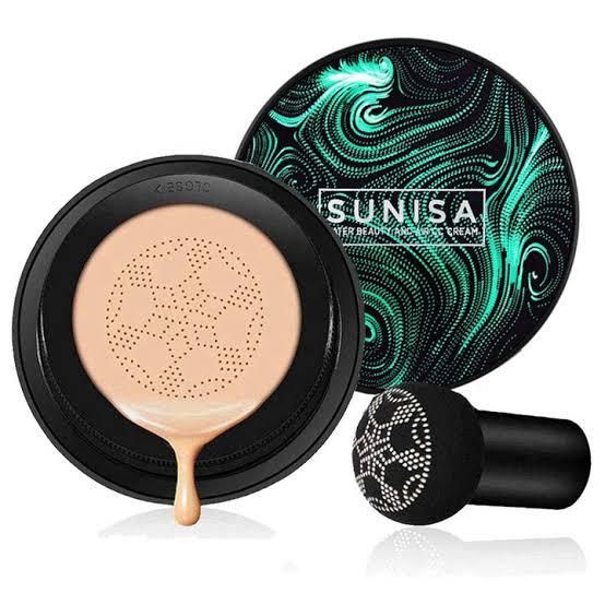 Sunisa 3 in 1 Air Cushion BB and CC cream foundation Waterproof Mushroom Head Air Cushion BB Cream Liquid Foundations CC Cream