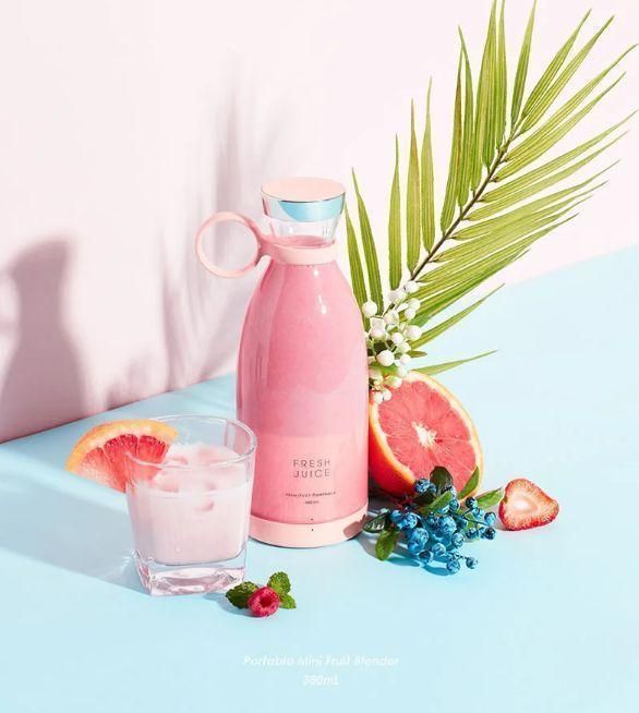Mini Portable Blender Electric Fruit Juicer Mixers 380 Ml (random color) View Gallery - Pakistan