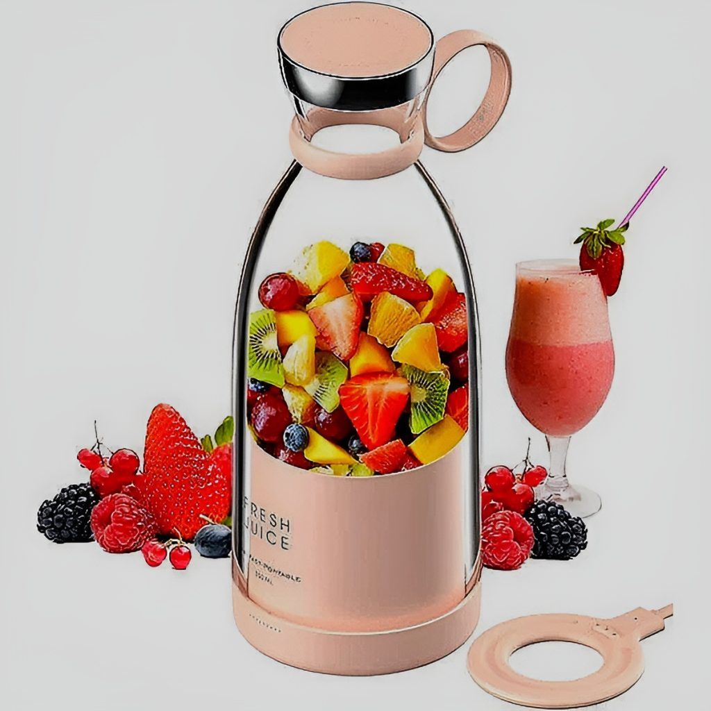 Mini Portable Blender Electric Fruit Juicer Mixers 380 Ml (random color) View Gallery - Pakistan