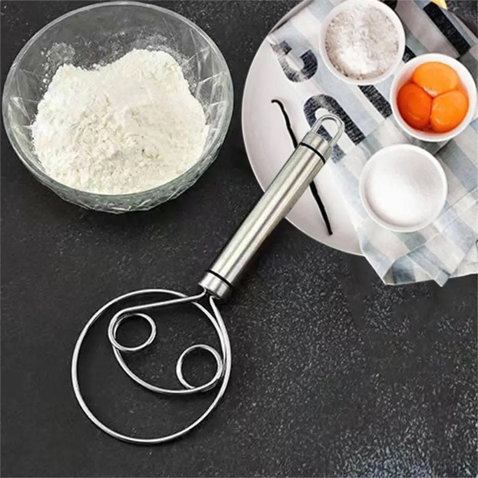 Manual Non Stick Steel Flour Cream Mixer Beater | Dough Whisk Mixer, Kitchen Baking Blender Tool  View Gallery - Pakistan