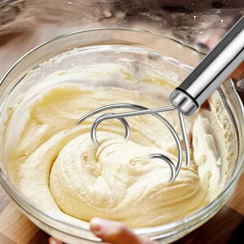 Manual Non Stick Steel Flour Cream Mixer Beater | Dough Whisk Mixer, Kitchen Baking Blender Tool  View Gallery - Pakistan