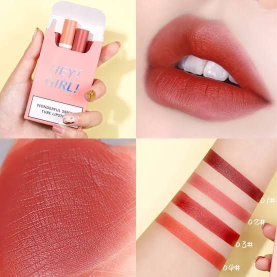 Hey Girl Pack of 4 Smoke Lipstick View Gallery - Pakistan