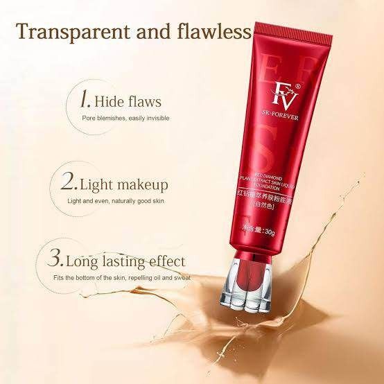 Fv Foundation Waterproof With Medium Coverage, Oil-free &amp; Long Lasting, Matte orever Foundation For Oily/normal Skin, Forever Liquid Makeup Foundation For Face, Natural Beige 30g View Gallery - Pakistan