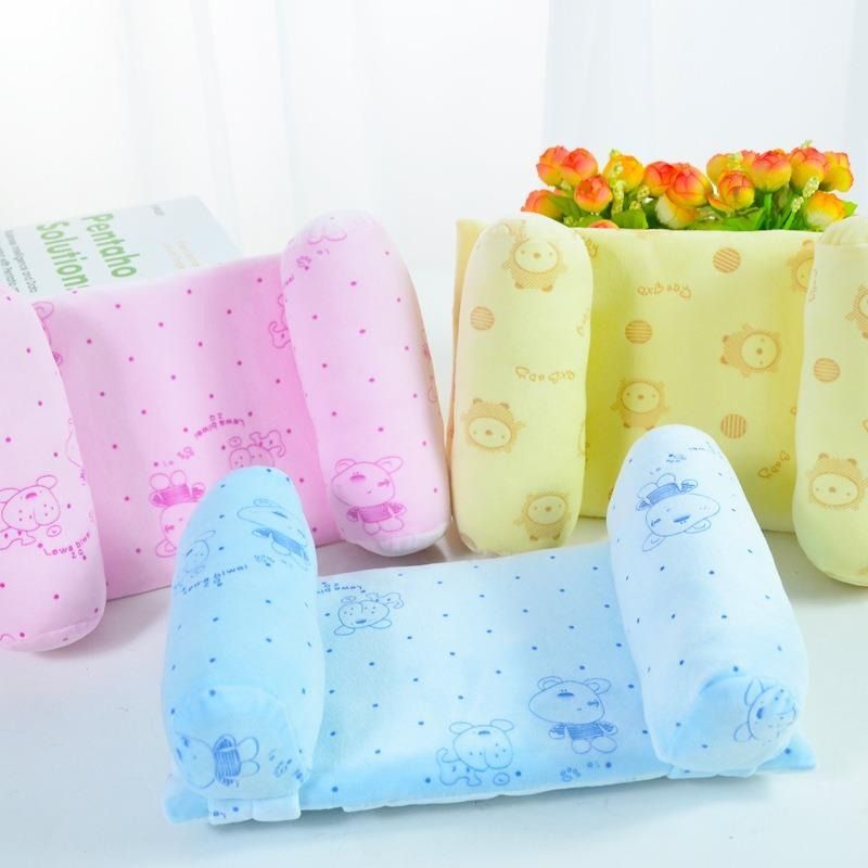 Shaping Baby Pillow  – Baby Pillow Sleep Positioner New Bedding Neck Support Kids Anti Roll Pillow(Random Colors) View Gallery - Pakistan