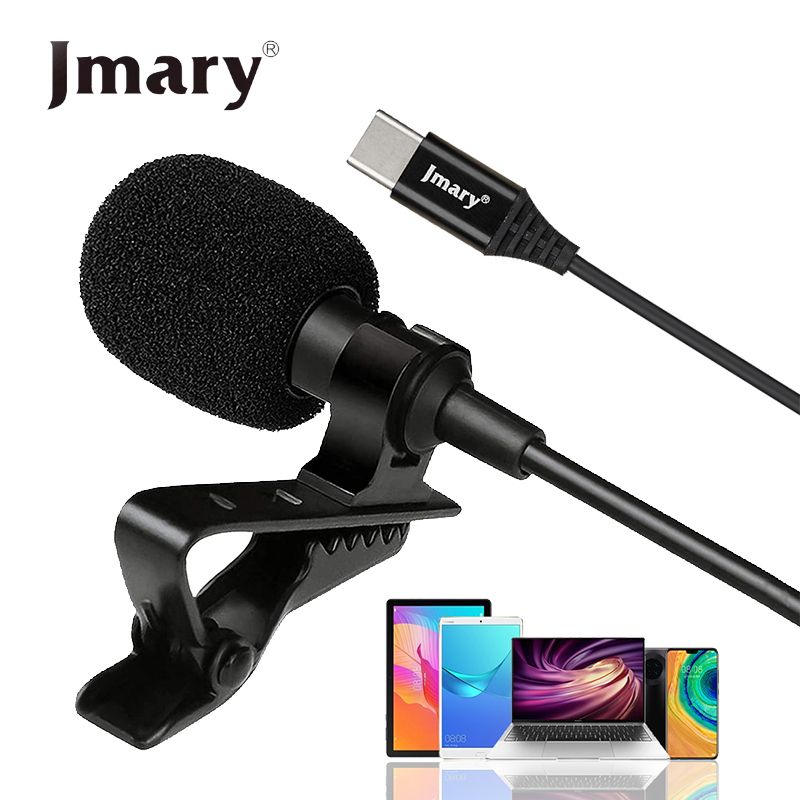 Jmary  TikTok Type-c Lavalier Microphone with Clip Compatible Mobile, Laptop Tab etc