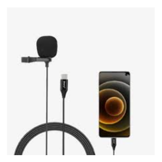 Jmary  TikTok Type-c Lavalier Microphone with Clip Compatible Mobile, Laptop Tab etc View Gallery - Pakistan