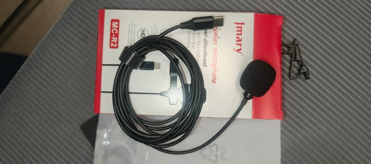 Jmary  TikTok Type-c Lavalier Microphone with Clip Compatible Mobile, Laptop Tab etc View Gallery - Pakistan