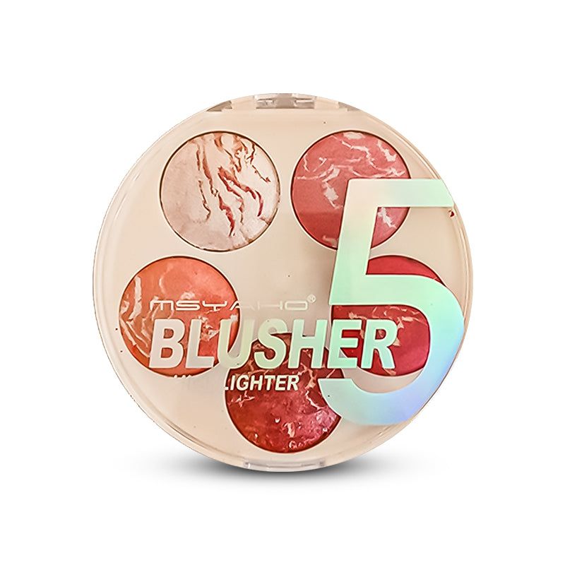 5-in-1 MSYAHO Professional Makeup Palette – 3D Highlighter, Blusher, Contour, Bronzer &amp; Illuminator All-in-One Kit View Gallery - Pakistan